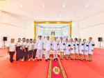 เข้าร่วมพิธีเจริญพระพุทธมนต์และทำบุญตักบาตรข้าวสารอาหารแห้ง