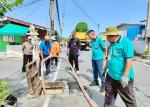 ลงพื้นที่แก้ไขปัญหาการดำเนินการลอกท่อระบายน้ำ บริเวณถนนเทศบา